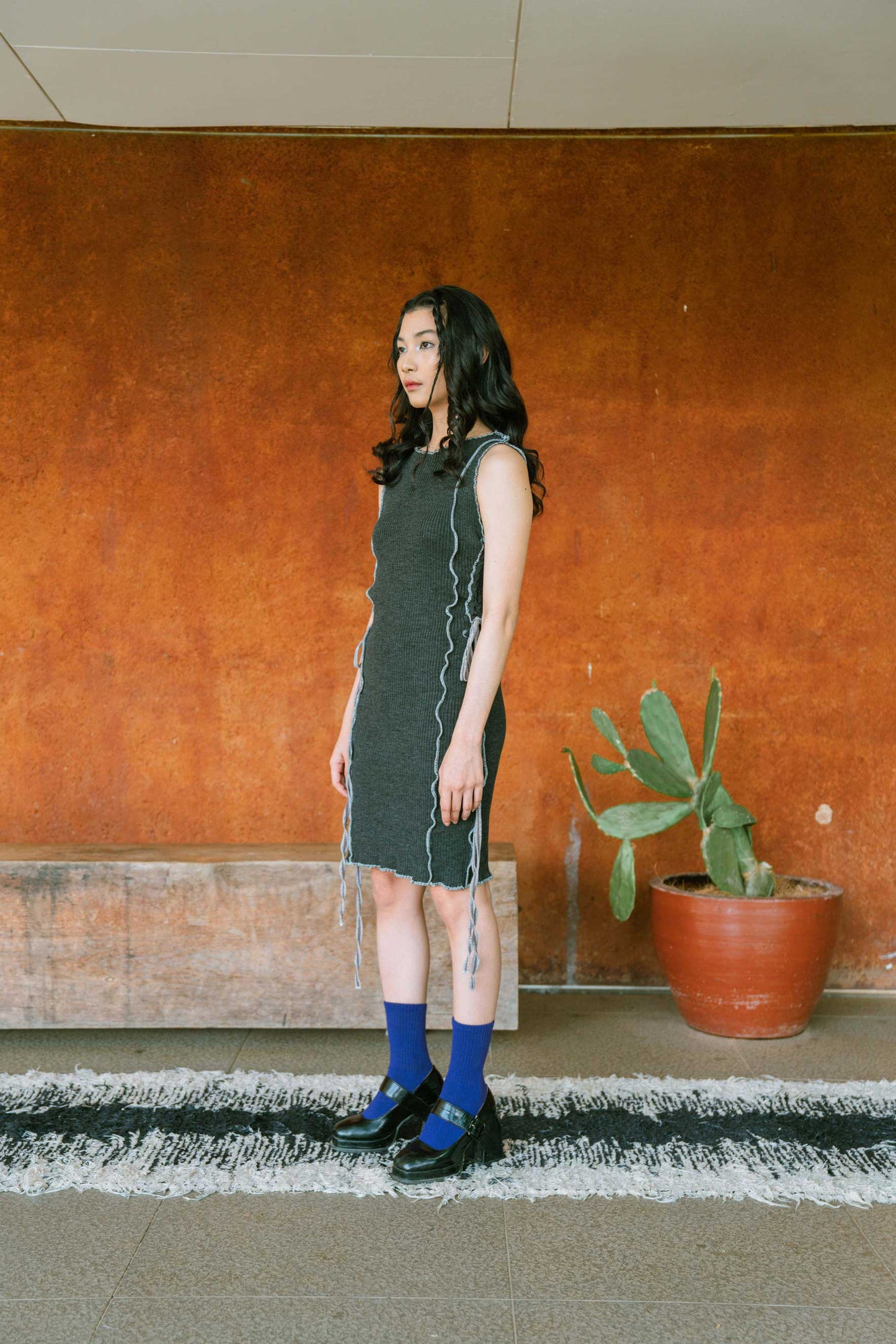 Halle Dress in Raven Black