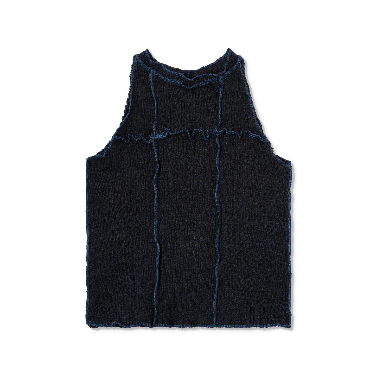 Ebony Halter Neck in Blue Denim