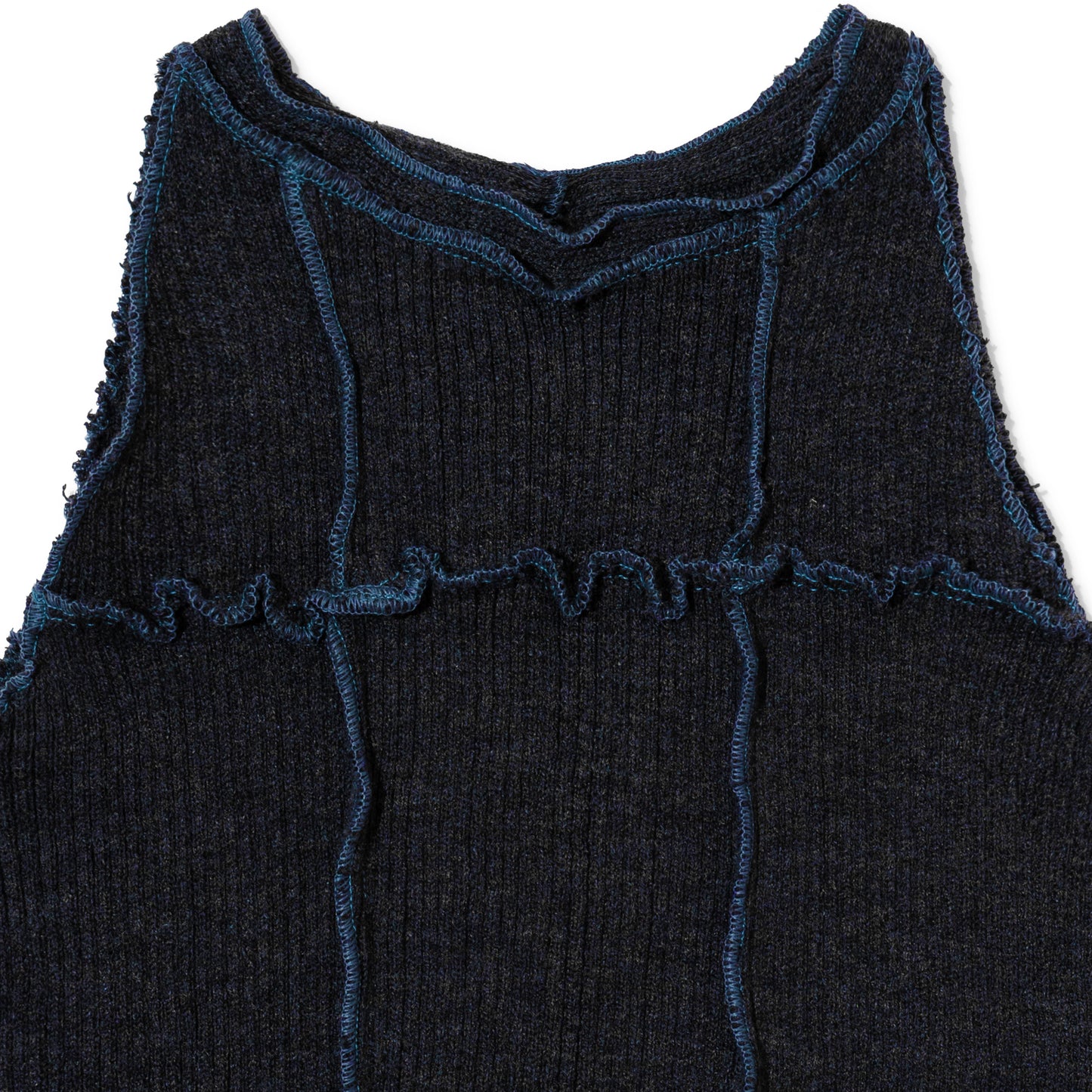 Ebony Halter Neck in Blue Denim