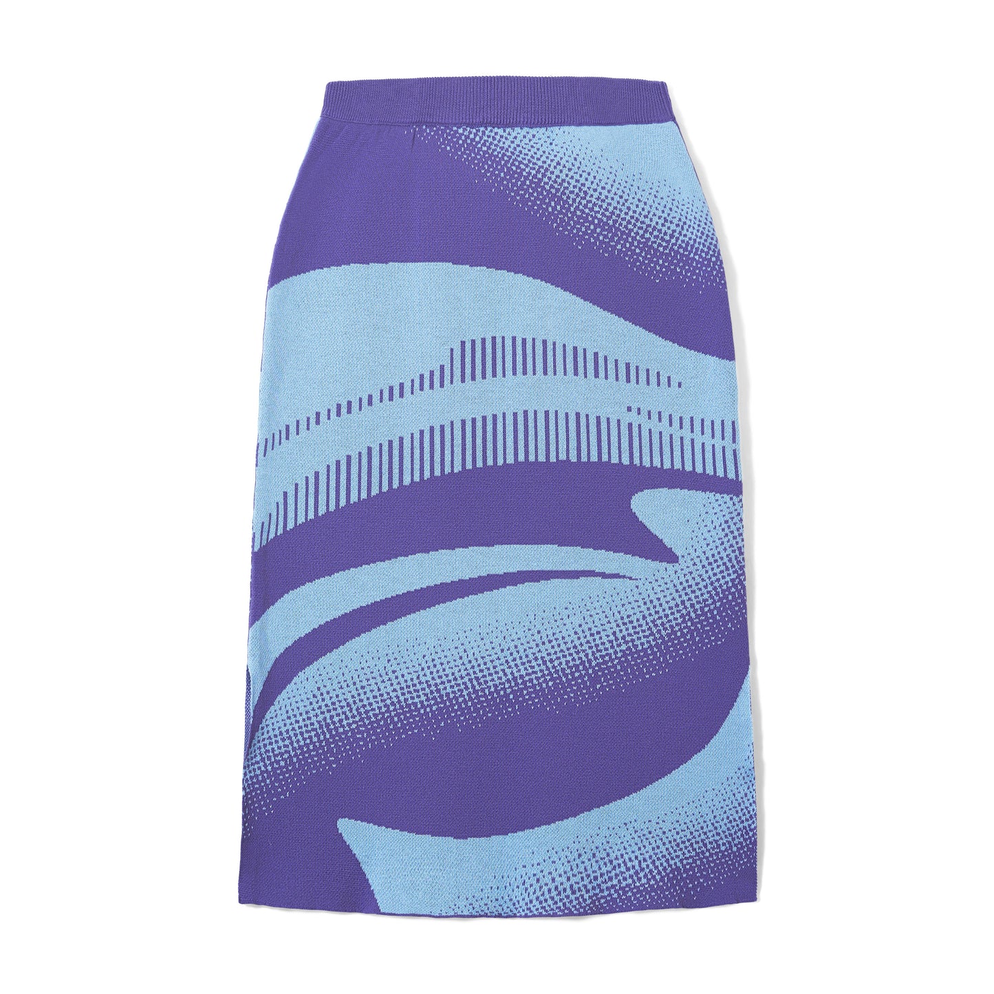 Peony Midi Skirt in Lilac & Blue