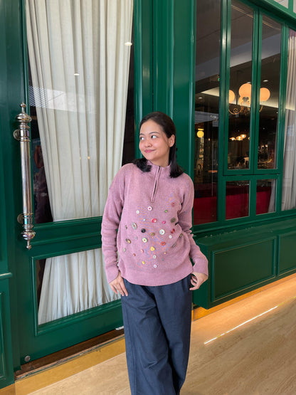 Whimsy Button Sweater