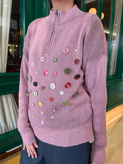 Whimsy Button Sweater