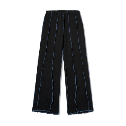 Cecil Knit Pants in Blue Denim