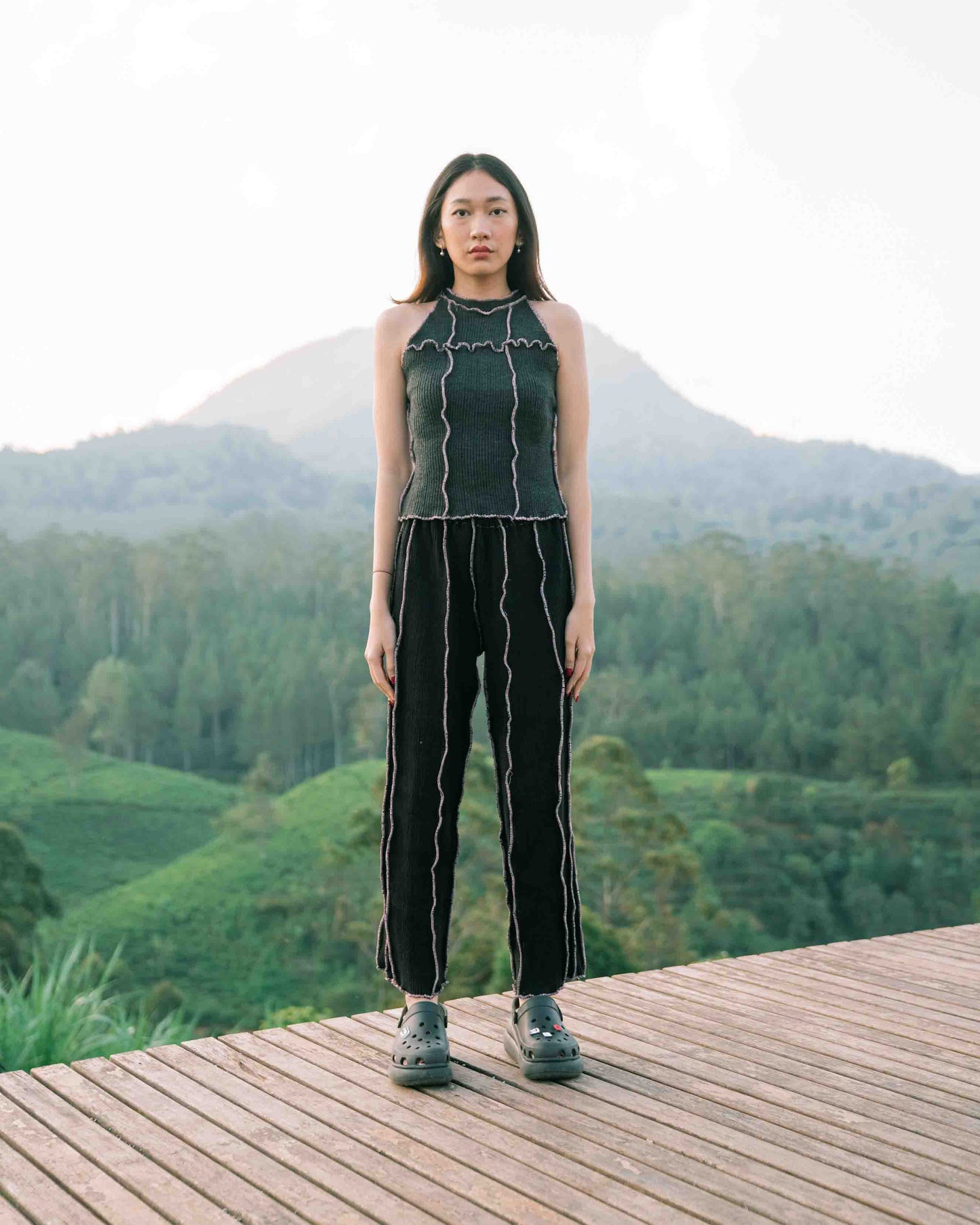 Cecil Knit Pants in Pink