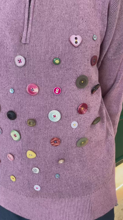 Whimsy Button Sweater
