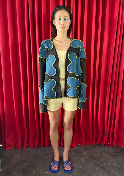 Daphne Outer in Raven Black & Blue