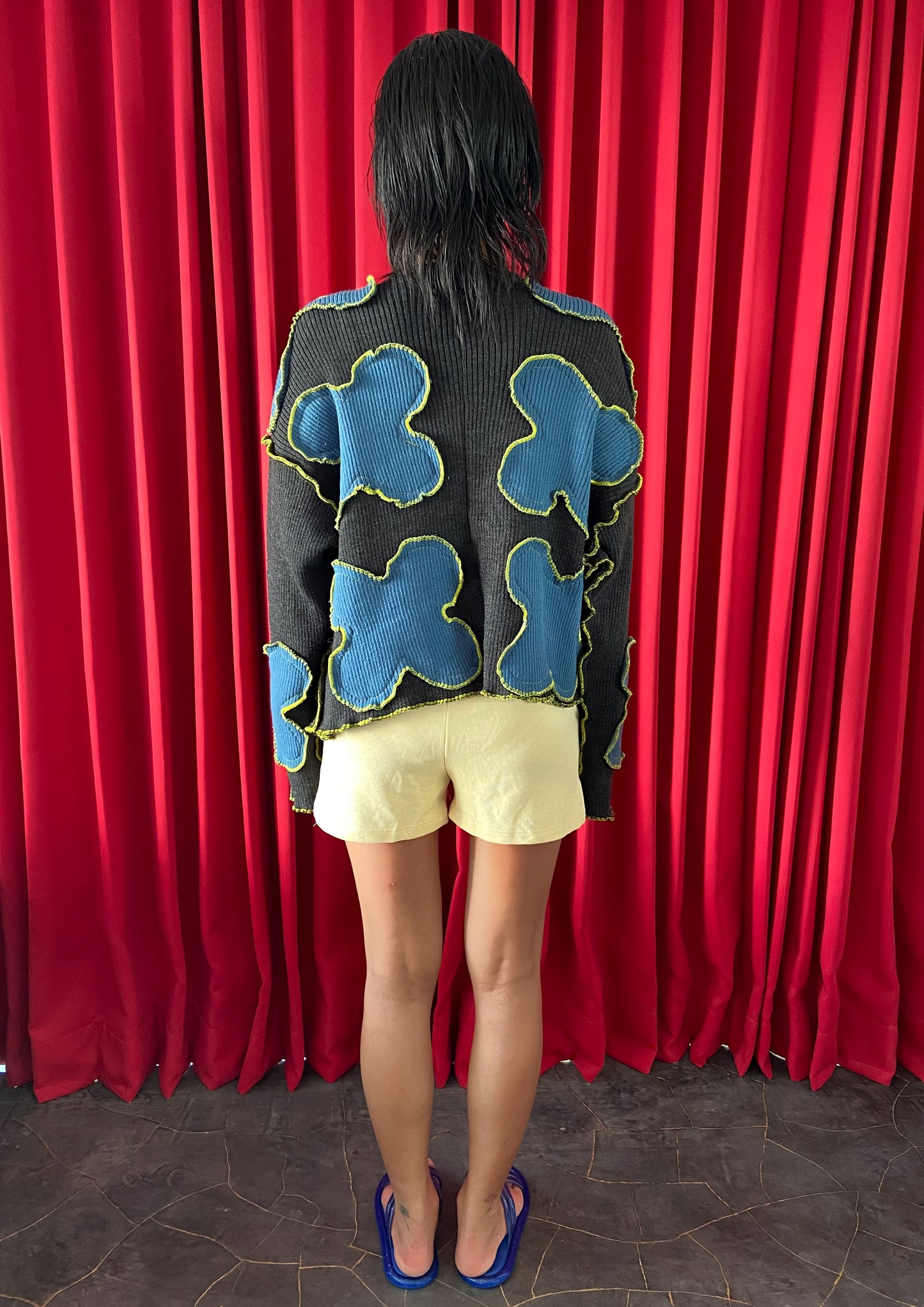 Daphne Outer in Raven Black & Blue
