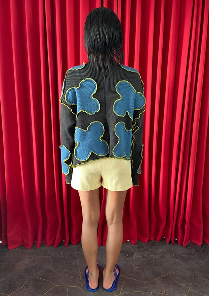 Daphne Outer in Raven Black & Blue