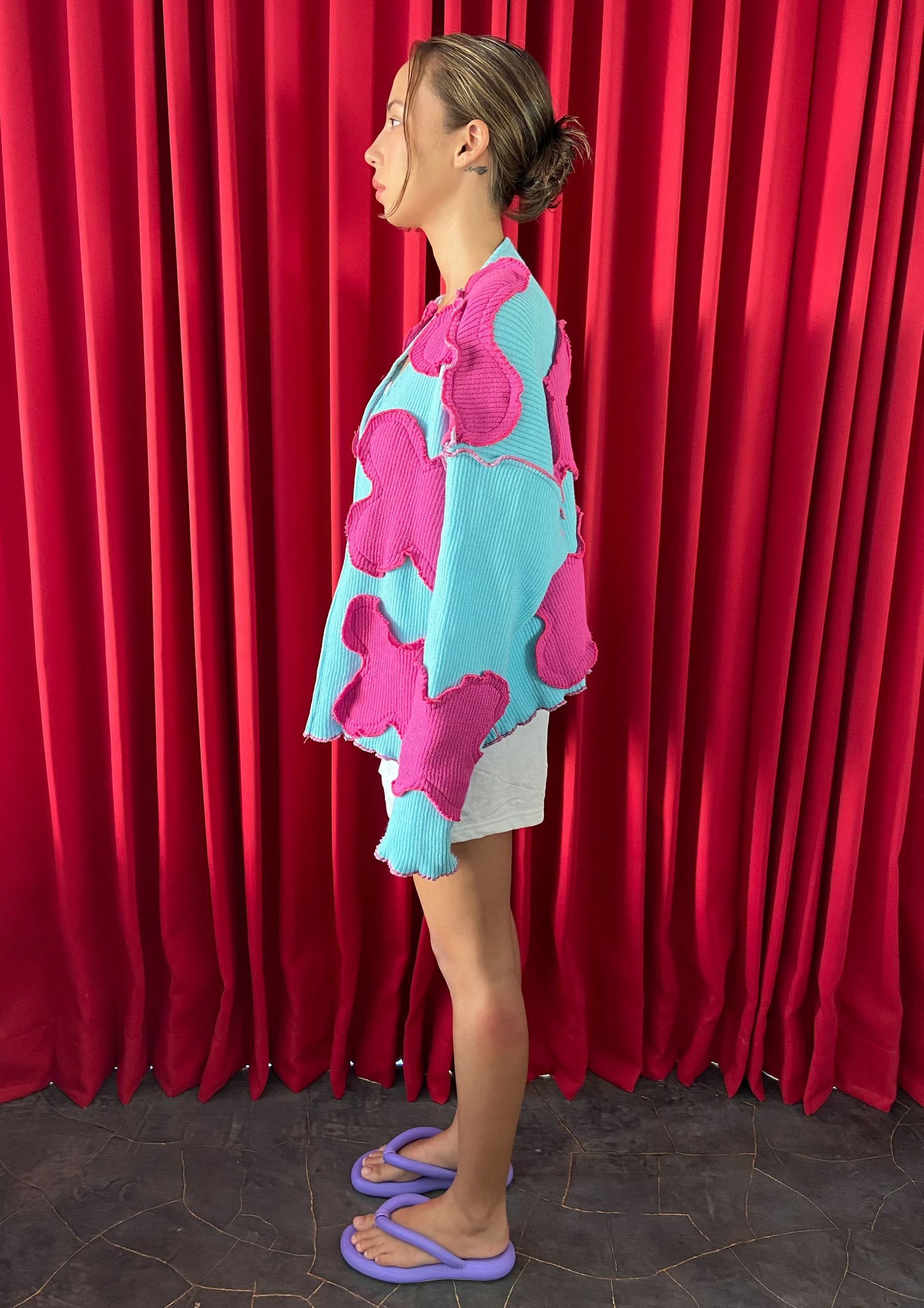 Daphne Outer in Blue & Pink