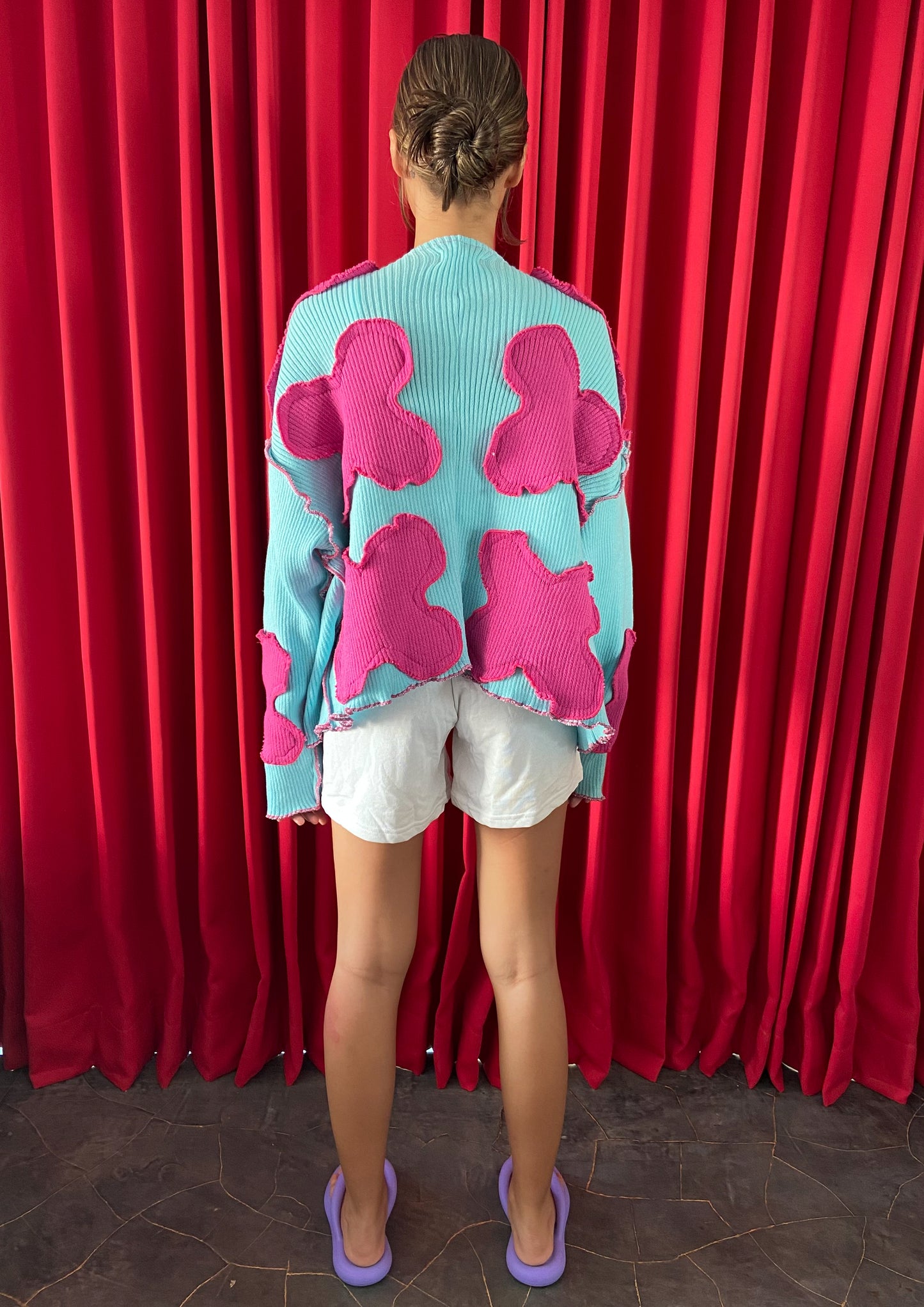 Daphne Outer in Blue & Pink