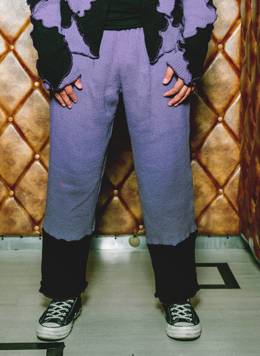 Twiddle Long Pants in Black & Purple