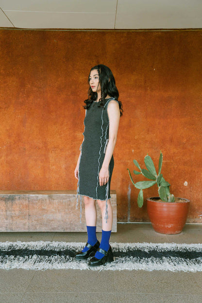 Halle Dress in Raven Black